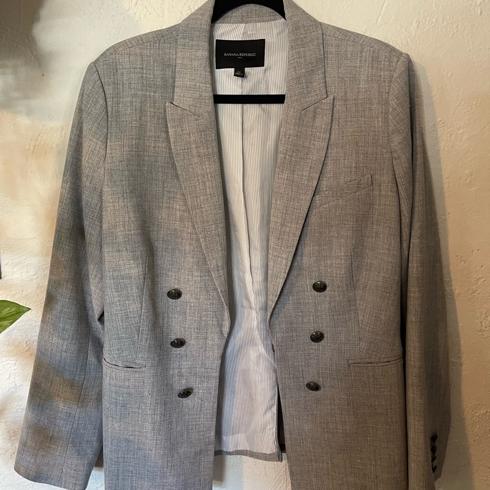 Banana Republic Gray Blazer